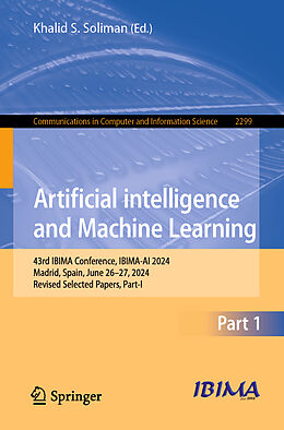 Couverture cartonnée Artificial intelligence and Machine Learning de 