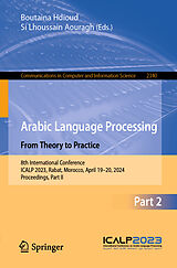 Couverture cartonnée Arabic Language Processing: From Theory to Practice de 