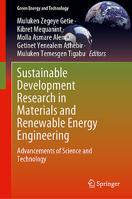 Livre Relié Sustainable Development Research in Materials and Renewable Energy Engineering de 