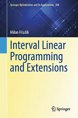 E-Book (pdf) Interval Linear Programming and Extensions von Milan Hladík
