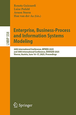 Kartonierter Einband Enterprise, Business-Process and Information Systems Modeling von 