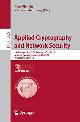 Kartonierter Einband Applied Cryptography and Network Security von 