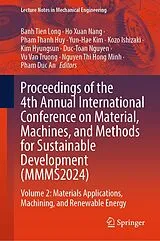 Fester Einband Proceedings of the 4th Annual International Conference on Material, Machines, and Methods for Sustainable Development (MMMS2024) von 