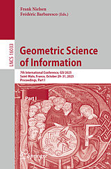Kartonierter Einband Geometric Science of Information von 