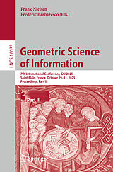 Kartonierter Einband Geometric Science of Information von 
