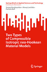 Kartonierter Einband Two Types of Compressible Isotropic neo-Hookean Material Models von Sergey Korobeynikov, Alexey Larichkin, Patrizio Neff