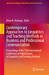 Fester Einband Contemporary Approaches to Linguistics and Teaching Methods in Business and Professional Communication von 