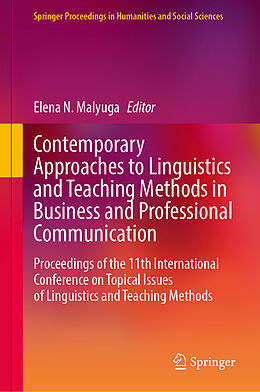 Fester Einband Contemporary Approaches to Linguistics and Teaching Methods in Business and Professional Communication von 
