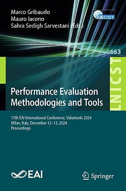 E-Book (pdf) Performance Evaluation Methodologies and Tools von 