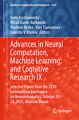 Fester Einband Advances in Neural Computation, Machine Learning, and Cognitive Research IX von 