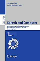 Kartonierter Einband Speech and Computer von 