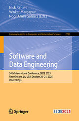 Kartonierter Einband Software and Data Engineering von 