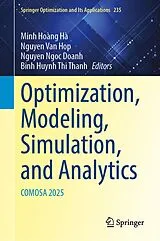Fester Einband Optimization, Modeling, Simulation, and Analytics von 