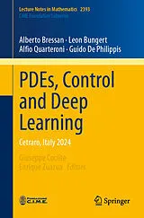 Kartonierter Einband PDEs, Control and Deep Learning von Alberto Bressan, Leon Bungert, Alfio Quarteroni