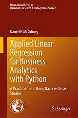 Fester Einband Applied Linear Regression for Business Analytics with Python von Daniel P. McGibney