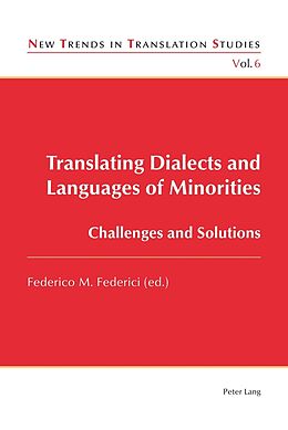 Kartonierter Einband Translating Dialects and Languages of Minorities von 