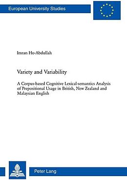 Kartonierter Einband Variety and Variability von Imran Ho-Abdullah