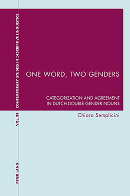 Kartonierter Einband One Word, Two Genders von Chiara Semplicini