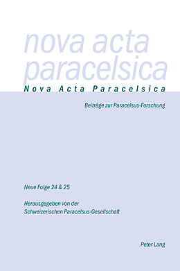 Kartonierter Einband Nova Acta Paracelsica von 