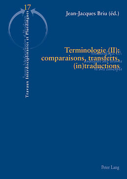 Couverture cartonnée Terminologie (II) : comparaisons, transferts, (in)traductions de 