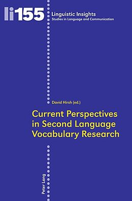 Couverture cartonnée Current Perspectives in Second Language Vocabulary Research de 