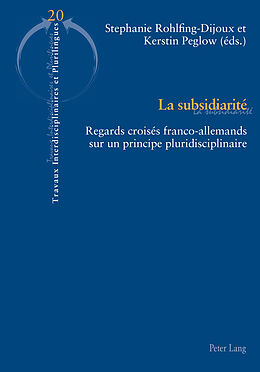 Couverture cartonnée La subsidiarité de 