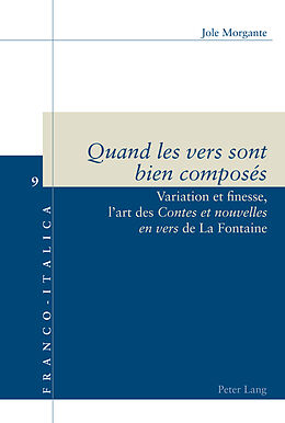 Couverture cartonnée «Quand les vers sont bien composés» de Jole Morgante