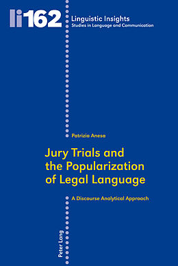Couverture cartonnée Jury Trials and the Popularization of Legal Language de Patrizia Anesa