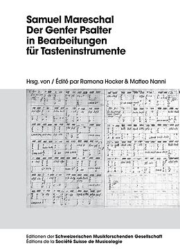 Kartonierter Einband (Kt) Samuel Mareschal  Der Genfer Psalter in Bearbeitungen für Tasteninstrumente von 