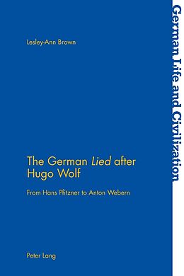 Kartonierter Einband The German «Lied» after Hugo Wolf von Lesley-Ann Brown