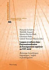 Kartonierter Einband Langues et cultures dans l'internationalisation de l'enseignement supérieur au XXIe siècle von 