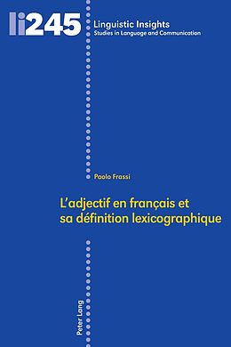E-Book (epub) Ladjectif en français et sa définition lexicographique von Paolo Frassi