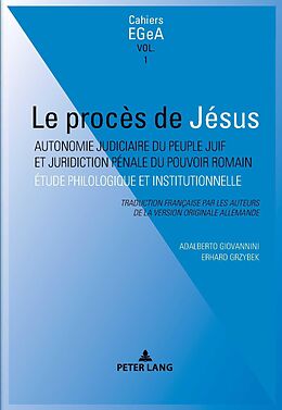 E-Book (epub) Le procès de Jésus von Adalberto Giovannini