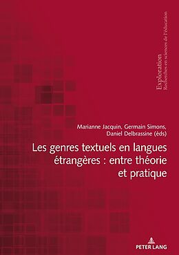 Couverture cartonnée Les genres textuels en langues étrangères : entre théorie et pratique de 
