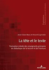 Kartonierter Einband La tête et le texte von 