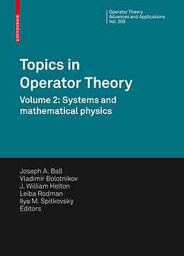 Fester Einband Topics in Operator Theory von 