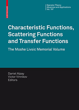 Livre Relié Characteristic Functions, Scattering Functions and Transfer Functions de 