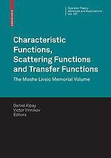 eBook (pdf) Characteristic Functions, Scattering Functions and Transfer Functions de Daniel Alpay, Victor Vinnikov