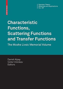 E-Book (pdf) Characteristic Functions, Scattering Functions and Transfer Functions von Daniel Alpay, Victor Vinnikov