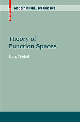 Couverture cartonnée Theory of Function Spaces de Hans Triebel