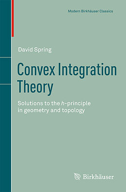 Couverture cartonnée Convex Integration Theory de David Spring