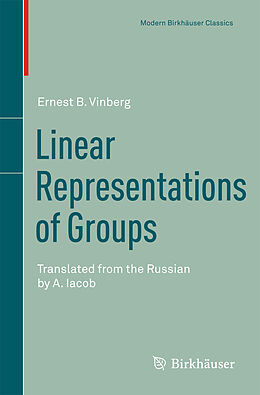 eBook (pdf) Linear Representations of Groups de Ernest B. Vinberg