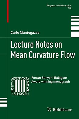 eBook (pdf) Lecture Notes on Mean Curvature Flow de Carlo Mantegazza