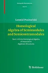 Kartonierter Einband Homological Algebra of Semimodules and Semicontramodules von Leonid Positselski
