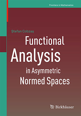 Kartonierter Einband Functional Analysis in Asymmetric Normed Spaces von Stefan Cobzas