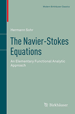 Couverture cartonnée The Navier-Stokes Equations de Hermann Sohr