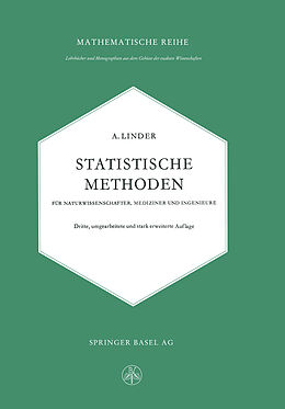 Kartonierter Einband Statistische Methoden für Naturwissenschafter, Mediziner und Ingenieure von Arthur Linder