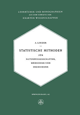 Kartonierter Einband Statistische Methoden von Arthur Linder
