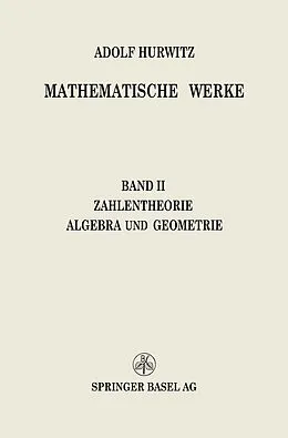 E-Book (pdf) Mathematische Werke von Adolf Hurwitz