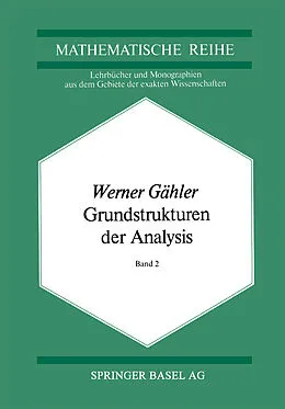 E-Book (pdf) Grundstrukturen der Analysis II von W. Gähler